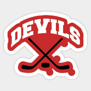 Devils Hockey Small Logo Sticker